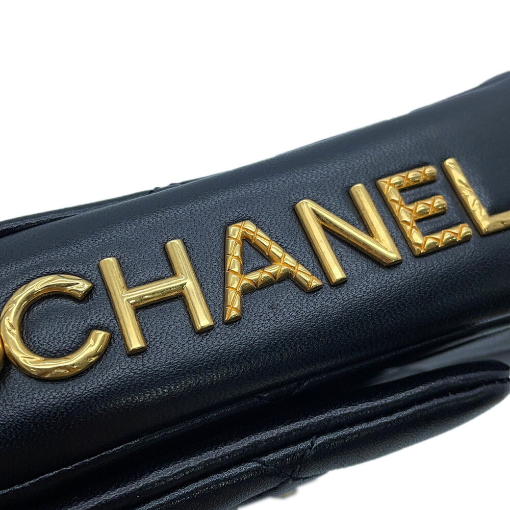 Chanel Chain Shoulder Bag Matelassé Coco Mark Lambskin AS2734 CHANEL Black Ha... - Picture 12 of 16